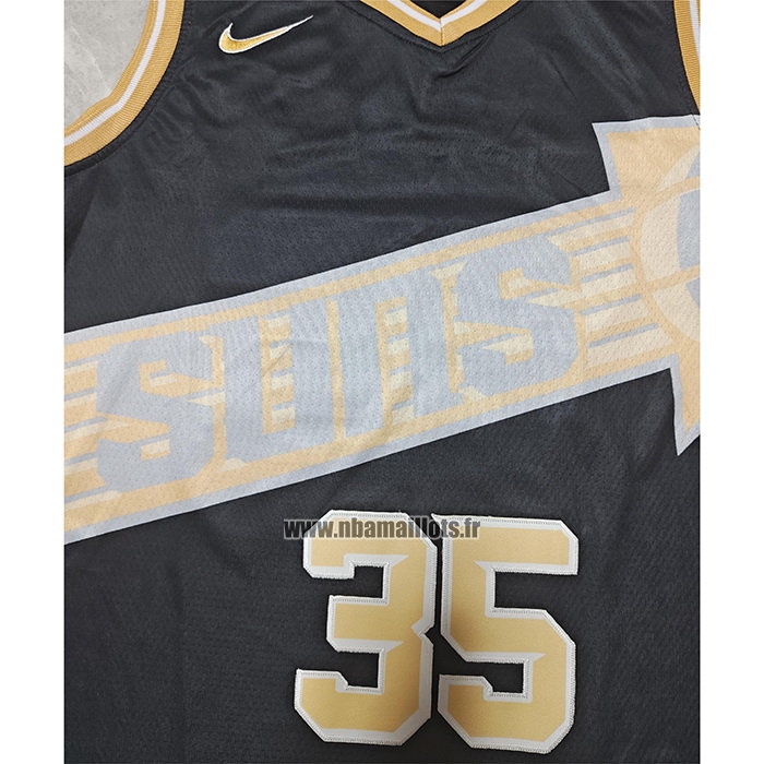 Maillot Phoenix Suns Kevin Durant NO 35 Select Series Or Noir